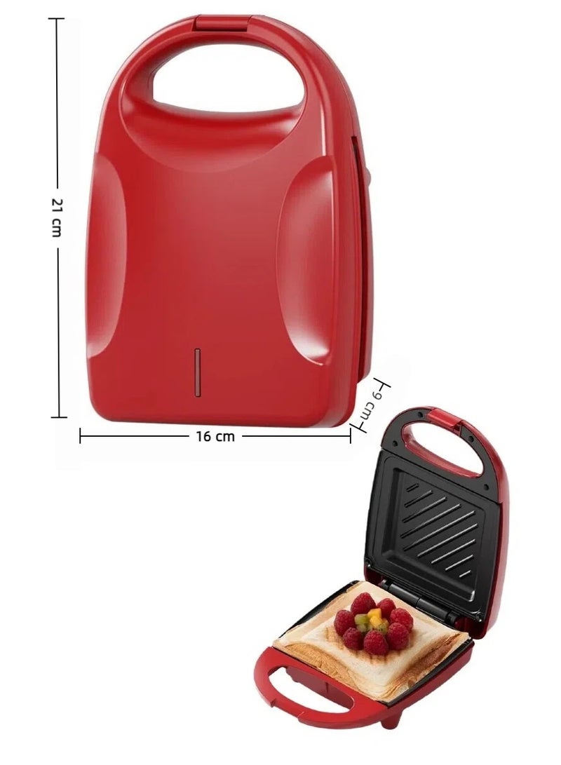 Sandwich Maker, Toaster, Waffle, Non-Stick Sandwich Grill, Arabic Bread Maker, Stainless Steel Sandwich Maker with Handle Locking System, Indicator Light, Overheat Protection - Image 1